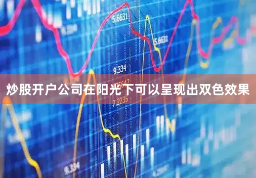 炒股开户公司在阳光下可以呈现出双色效果